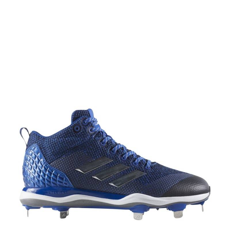 Męskie buty baseballowe Adidas Power Alley 5 Mid Blue