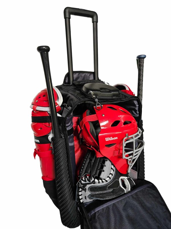 Grizzly Wheeled Catcher Baseball Backpack
