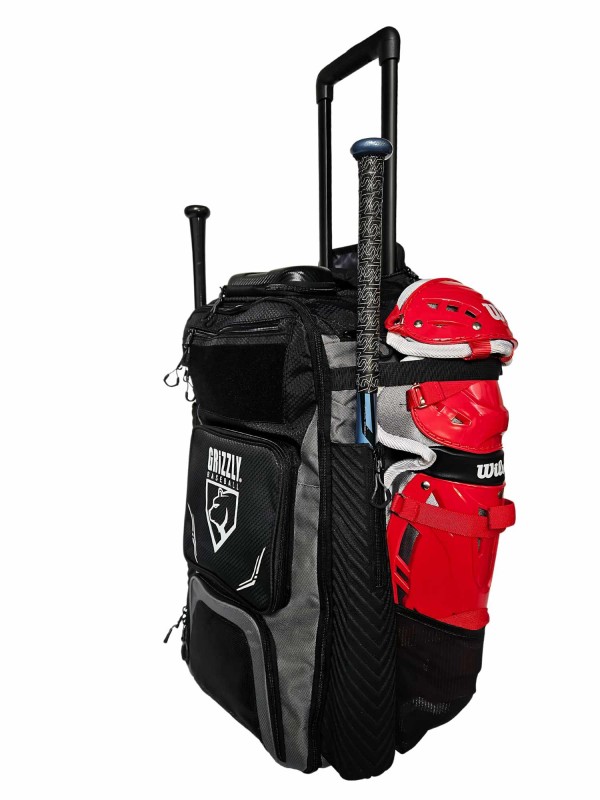 Torba baseballowa catchera (łapacza) na kółkach Grizzly