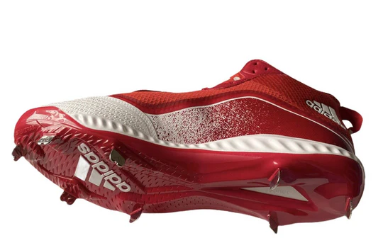Adidas Icon 5 Bounce Mid Red Men Baseball Cleats