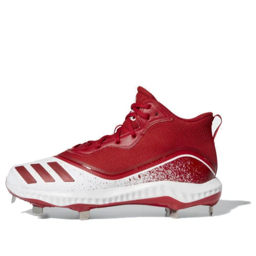 Adidas Icon 5 Bounce Mid Red Men Baseball Cleats