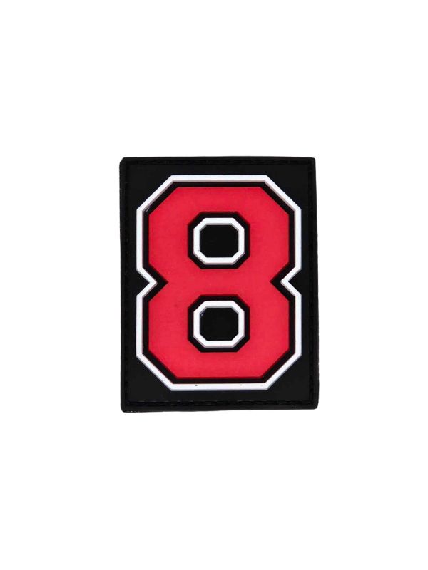 Numery na rzep do plecaków Grizzly Baseball / czerwony