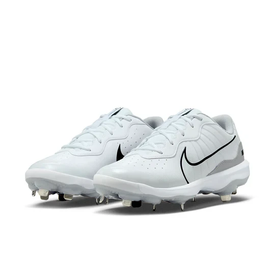 DJ6516-100 Nike Alpha Huarache Varsity 4 Low White Men Baseball Cleats