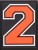 Numery na rzep do plecaków Grizzly Baseball pomarańczowy