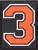Numery na rzep do plecaków Grizzly Baseball pomarańczowy