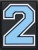 Numery na rzep do plecaków Grizzly Baseball / błękitny