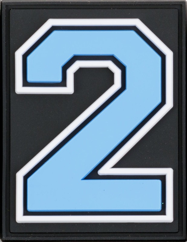 Numery na rzep do plecaków Grizzly Baseball / błękitny