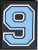 Numery na rzep do plecaków Grizzly Baseball / błękitny