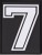 Numery na rzep do plecaków Grizzly Baseball / biały