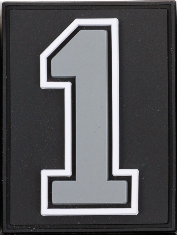 Grey Velcro Numbers for Grizzly Baseball backpacks/bags