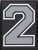Grey Velcro Numbers for Grizzly Baseball backpacks/bags