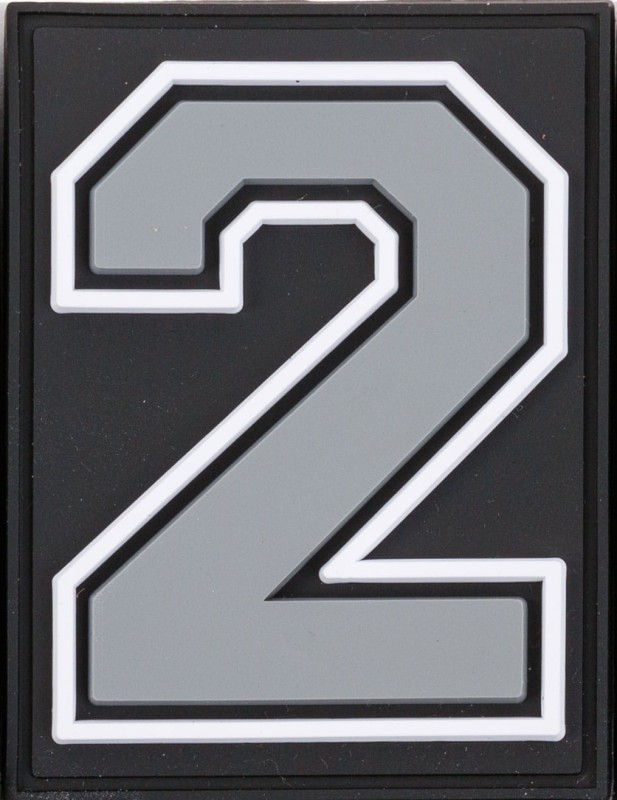 Grey Velcro Numbers for Grizzly Baseball backpacks/bags