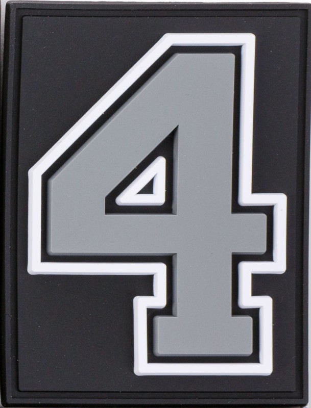 Grey Velcro Numbers for Grizzly Baseball backpacks/bags