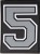 Grey Velcro Numbers for Grizzly Baseball backpacks/bags