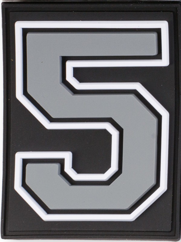 Grey Velcro Numbers for Grizzly Baseball backpacks/bags