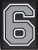 Grey Velcro Numbers for Grizzly Baseball backpacks/bags