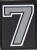Grey Velcro Numbers for Grizzly Baseball backpacks/bags