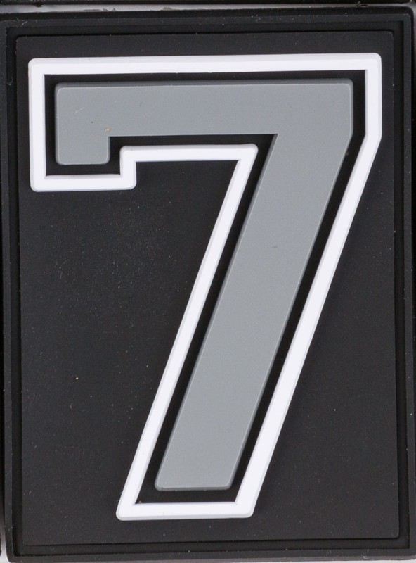 Grey Velcro Numbers for Grizzly Baseball backpacks/bags