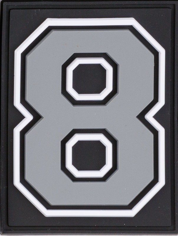 Grey Velcro Numbers for Grizzly Baseball backpacks/bags