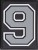 Grey Velcro Numbers for Grizzly Baseball backpacks/bags