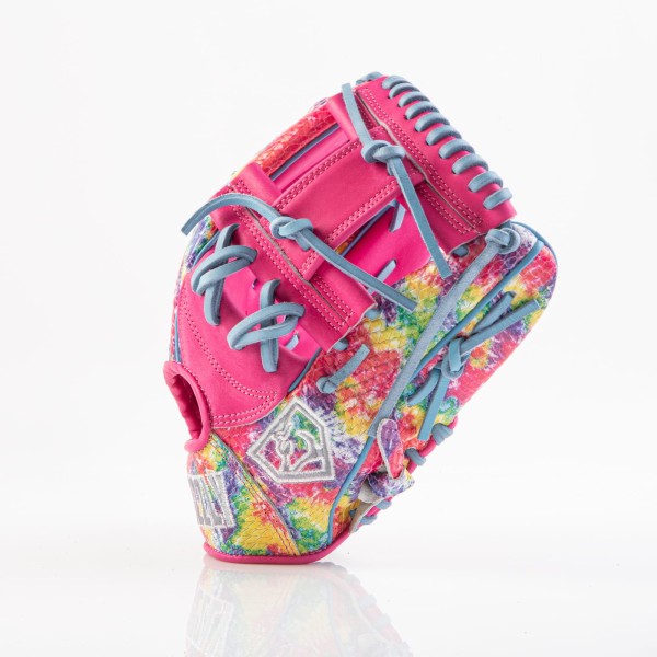 Grizzly G-Elite 11.5 inch Tie Dye Pink  Dragon Skin Series Infield Baseball Glove