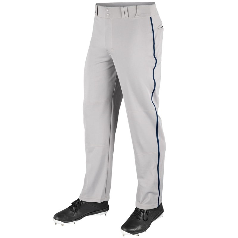 Champro MVP Open Bottom Pant W/Braid Grey/Navy
