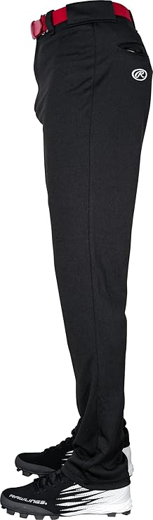 Rawlings Semi-Relaxed Youth Baseball Pants Black