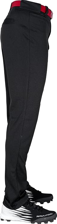 Rawlings Semi-Relaxed Youth Baseball Pants Black