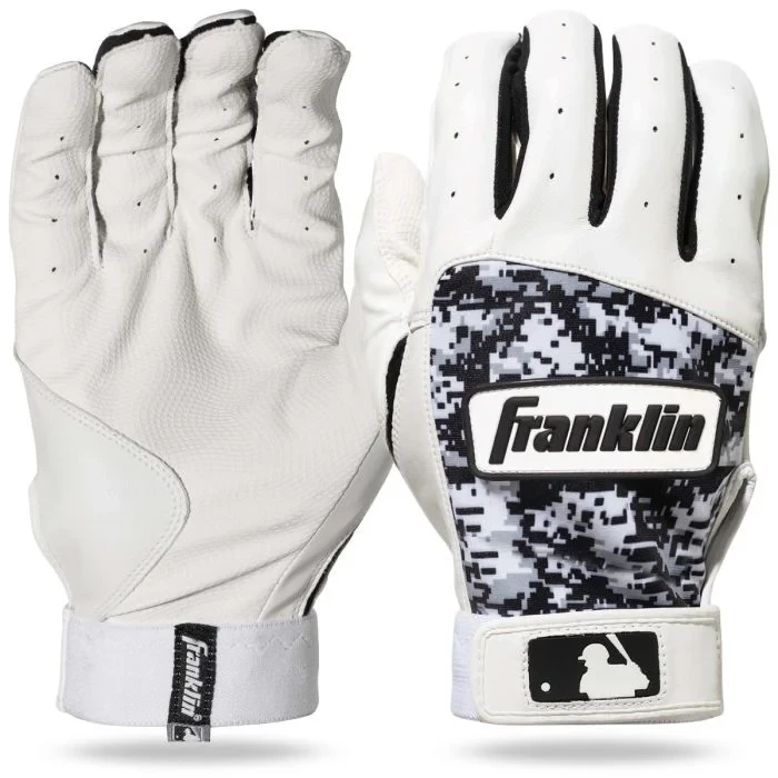 Franklin Digitek Youth Batting Gloves White/Black