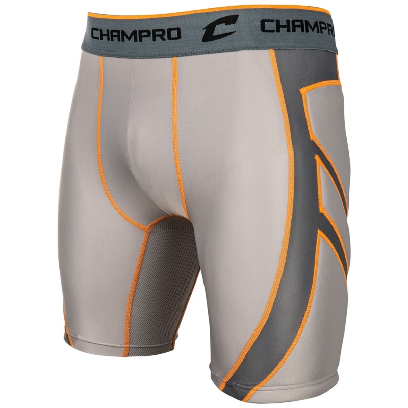 Champro Wind-Up Compression Sliding Short gray