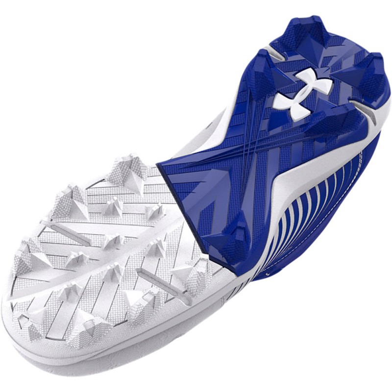 3025601-400 Under Armour Leadoff Mid RM Jr. Baseball Cleats