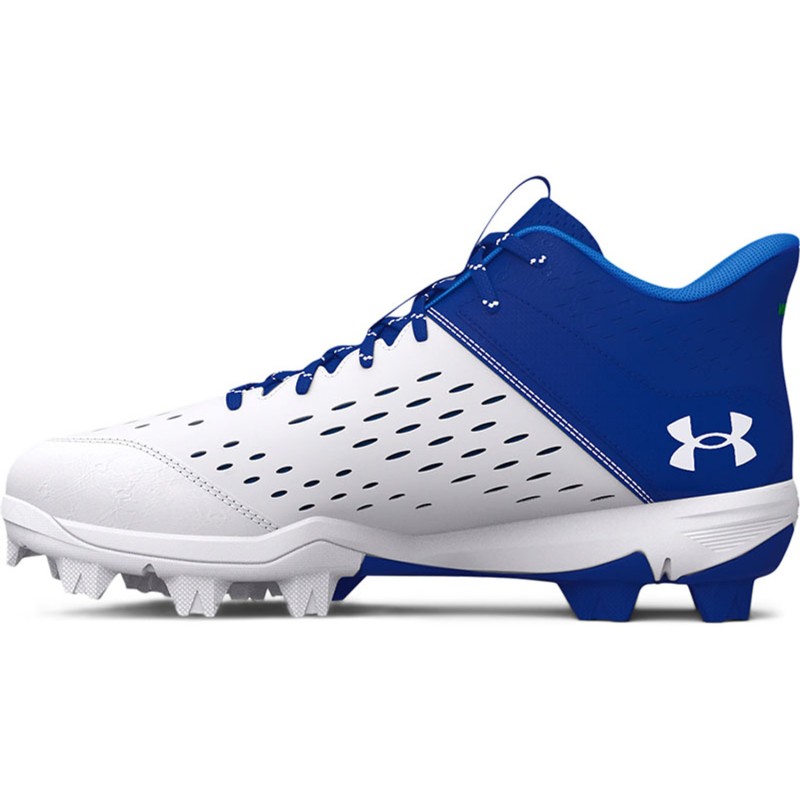 3025601-400 Under Armour Leadoff Mid RM Jr. Baseball Cleats
