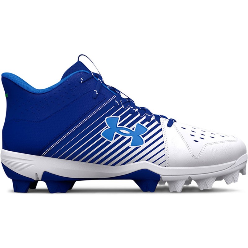 3025601-400 Under Armour Leadoff Mid RM Jr. Baseball Cleats