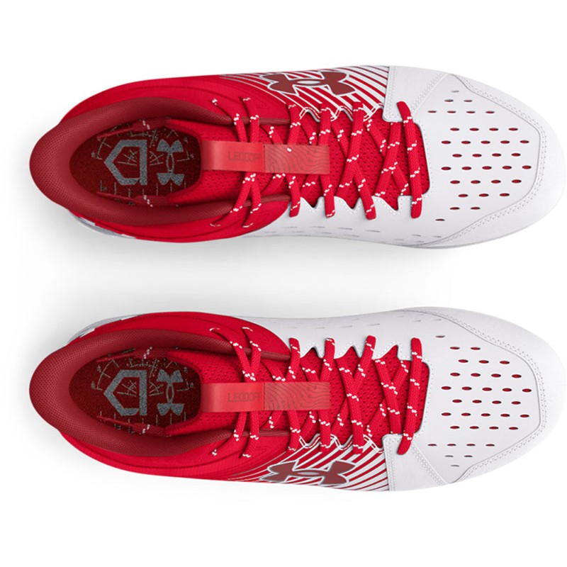 3025601-600 Under Armour Leadoff Mid RM Jr. Baseball Cleats