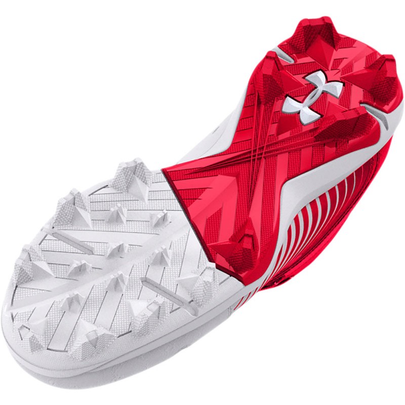 3025601-600 Under Armour Leadoff Mid RM Jr. Baseball Cleats
