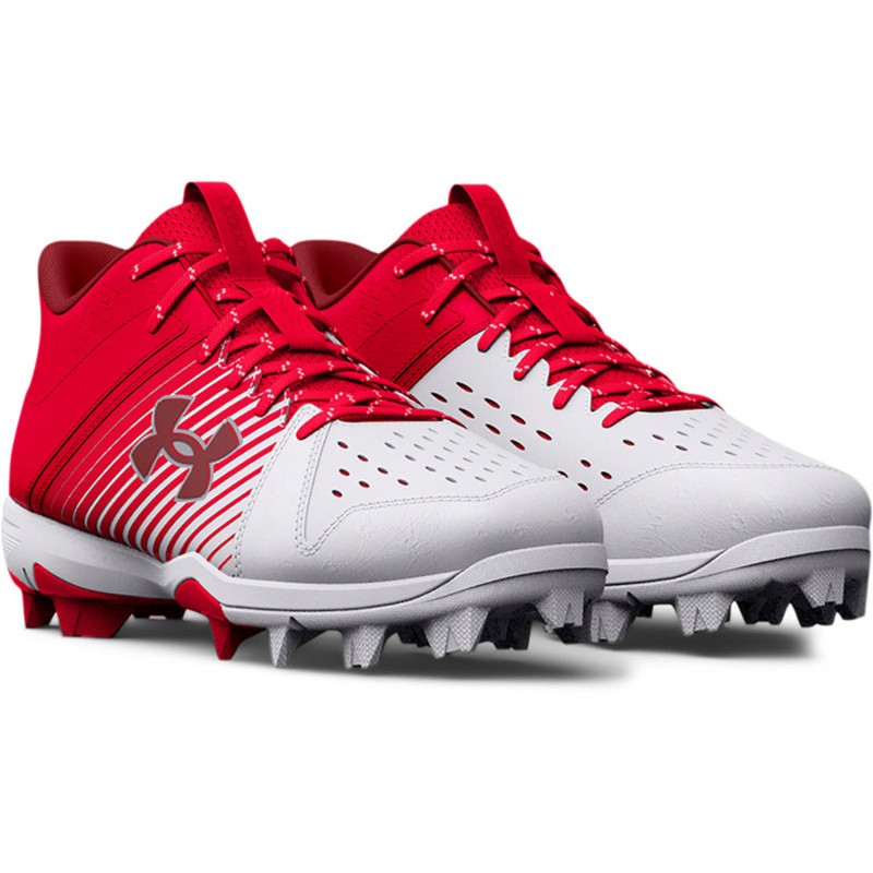3025601-600 Under Armour Leadoff Mid RM Jr. Baseball Cleats