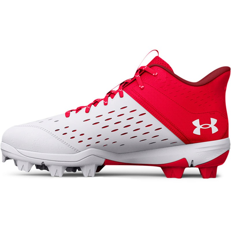 3025601-600 Under Armour Leadoff Mid RM Jr. Baseball Cleats