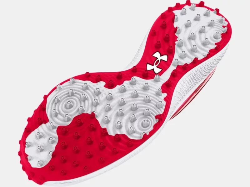 Under Armour Kids Yard Turf Baseball Shoes (Red)