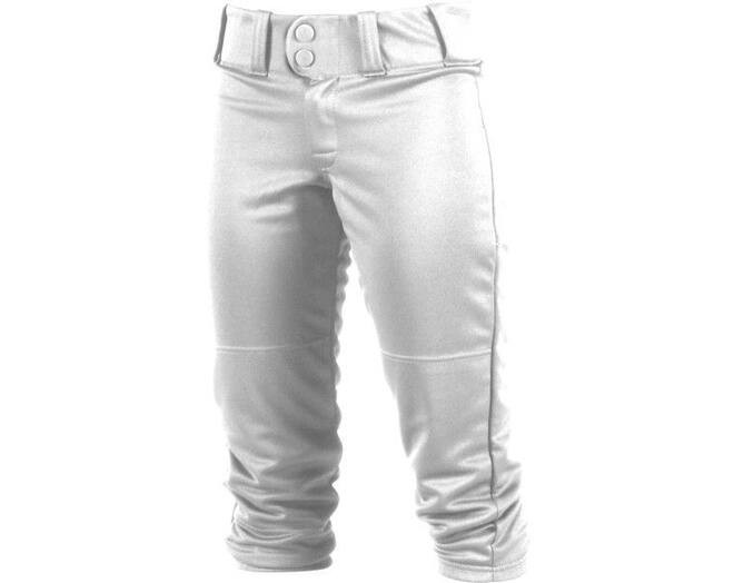 Dziewczęce spodnie softballowe Rawlings Semi-relaxed Białe