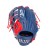 Rękawica baseballowa Grizzly S-Pro 12.5" Outfield Navy/Red Laces