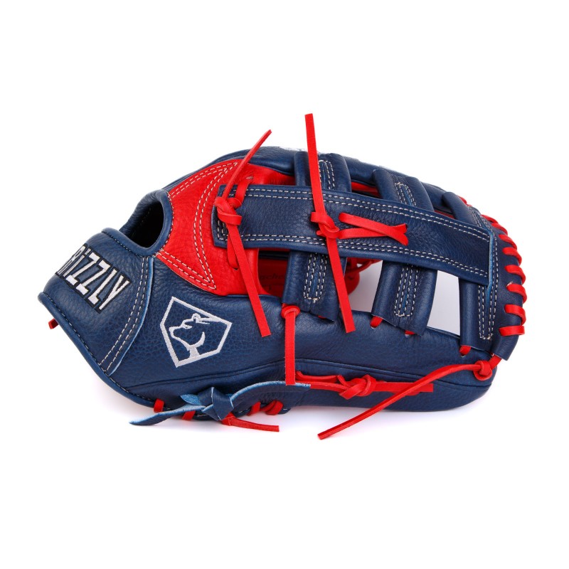 Rękawica baseballowa Grizzly S-Pro 12.5" Outfield Navy/Red Laces