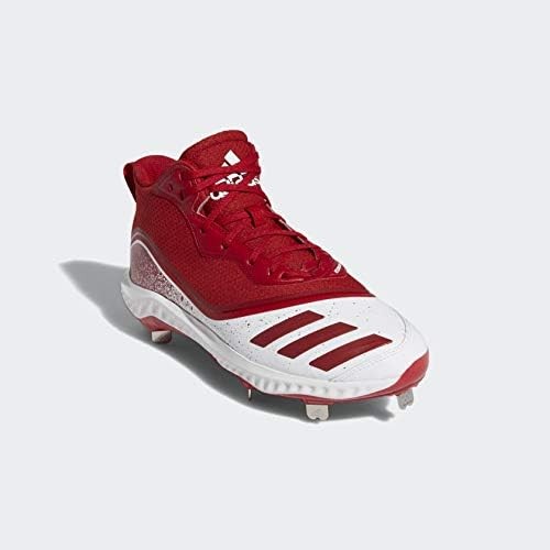 Adidas Icon 5 Bounce Mid Red Men Baseball Cleats