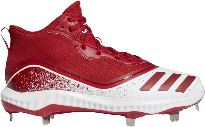 Adidas Icon 5 Bounce Mid Red Men's Baseball Cleats