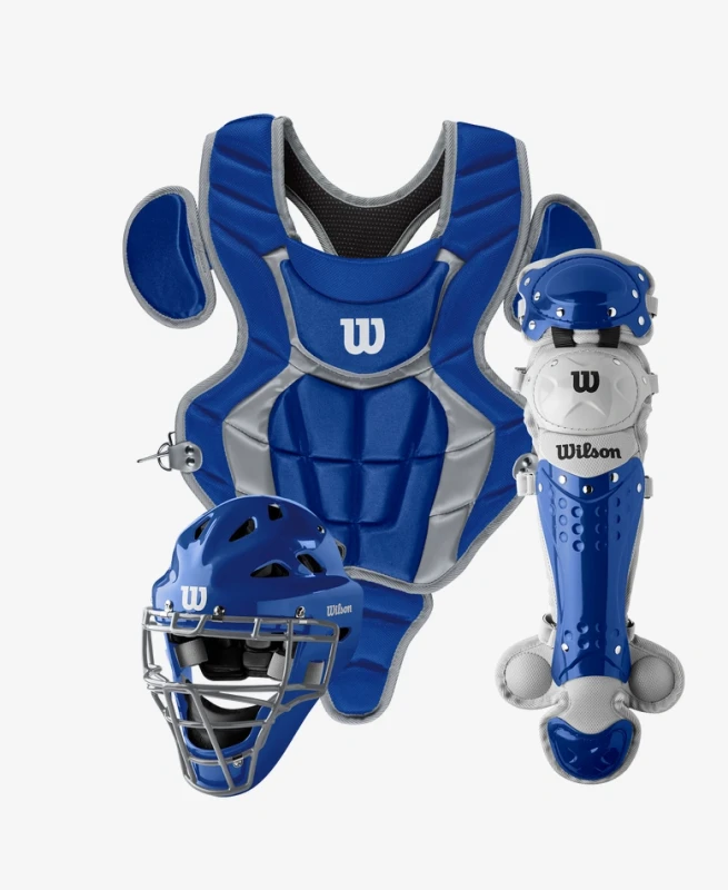 Wilson C200 Youth Catchers Gear Kit Royal Blue