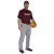 Champro MVP Open Bottom Men Baseball Pant W/Braid White
