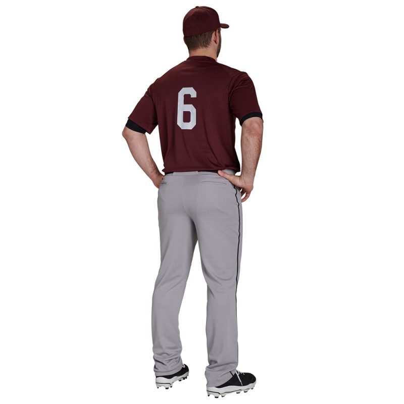 Champro MVP Open Bottom Men Baseball Pant W/Braid White