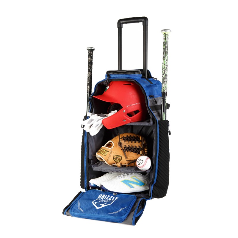 Grizzly Wheeled Catcher Baseball Backpack