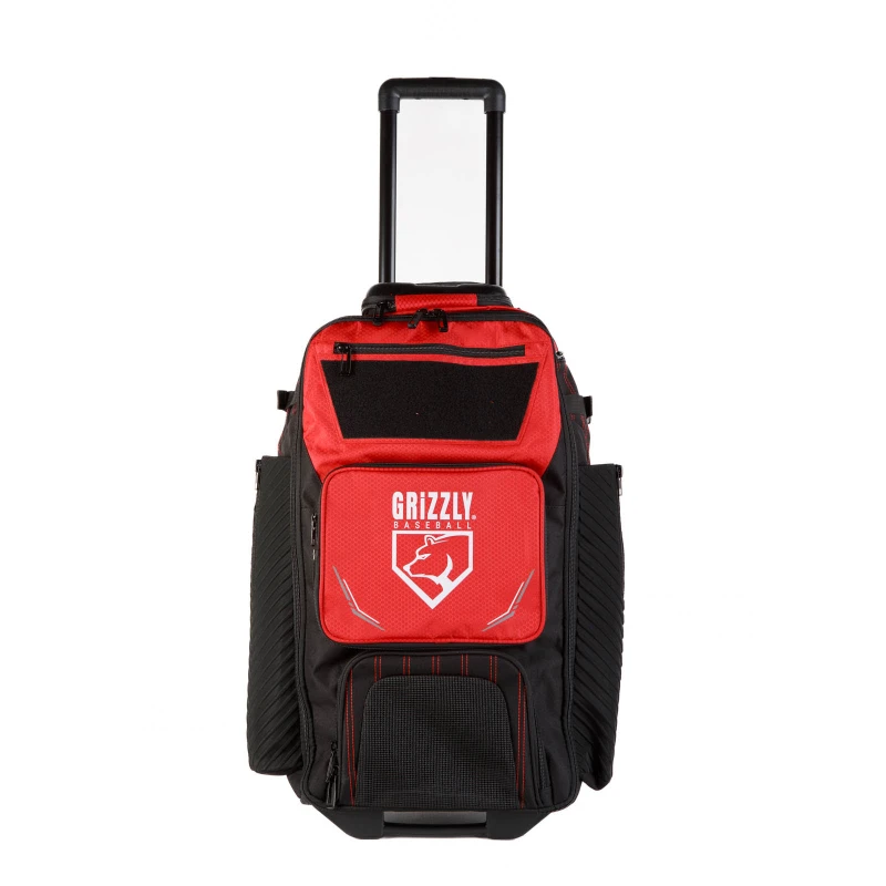 Grizzly Wheeled Catchers Backpack Red