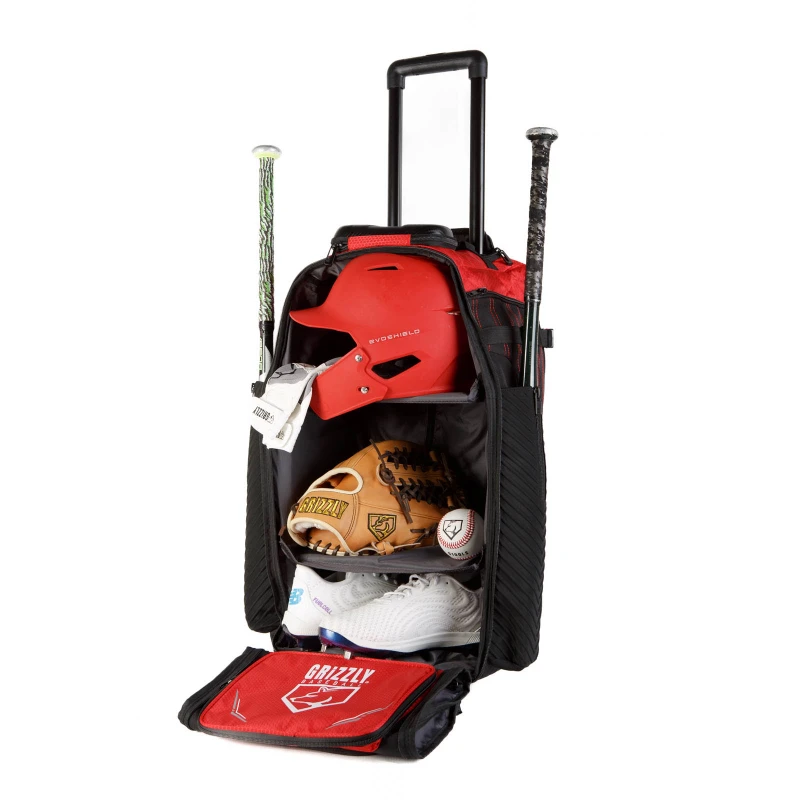 Torba baseballowa catchera (łapacza) na kółkach Grizzly 