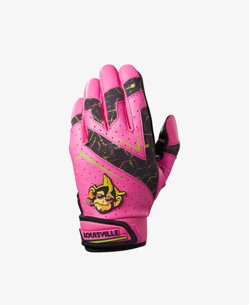 Rękawiczki do odbijania dla dzieci/młodzieży Louisville Slugger Monkey Party Animals Genuine V2